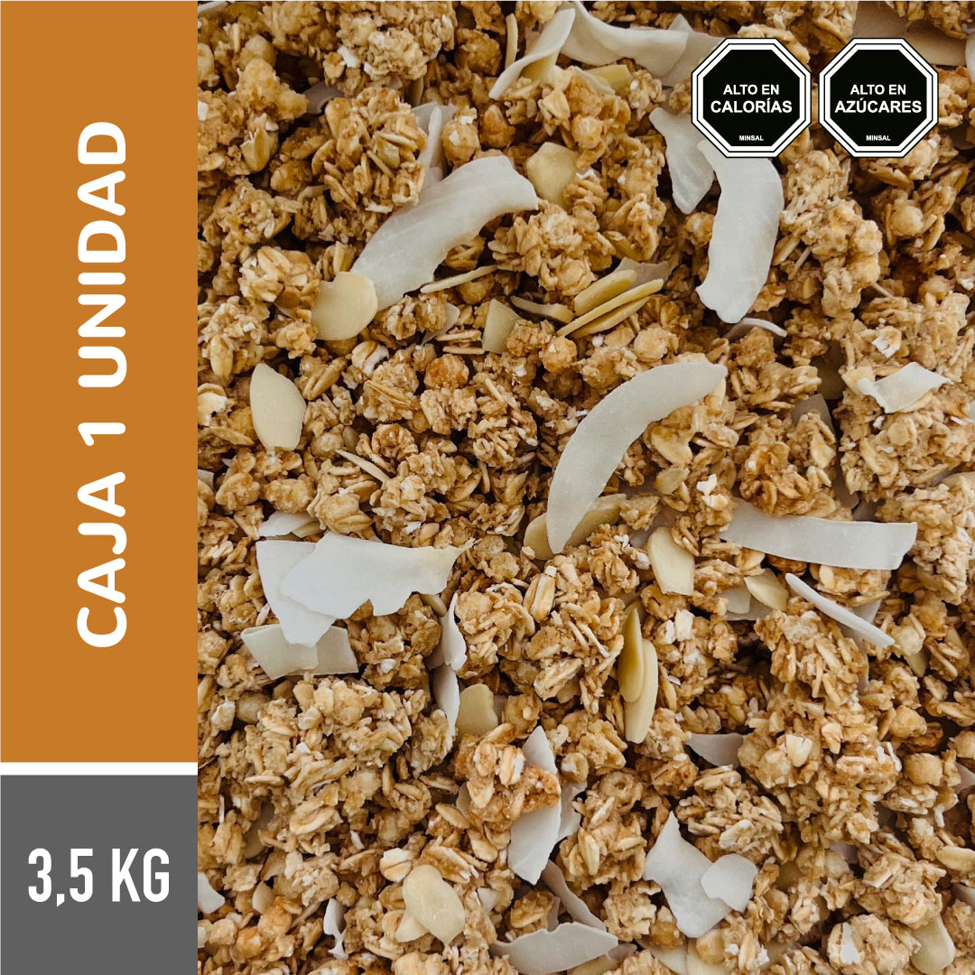 Granola almendra, coco y miel - Caja 3,5KG