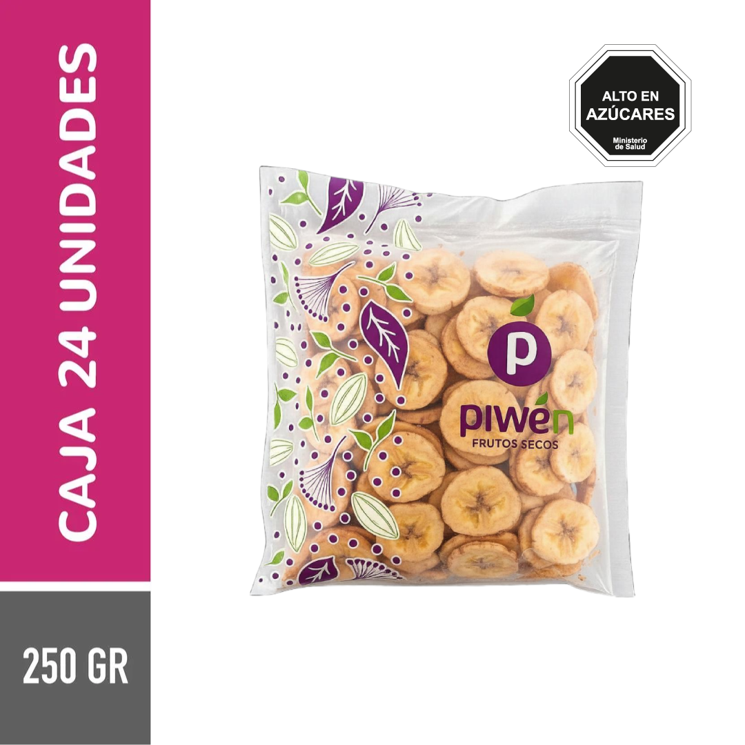 Banana chip con azúcar 250G - Caja 14u