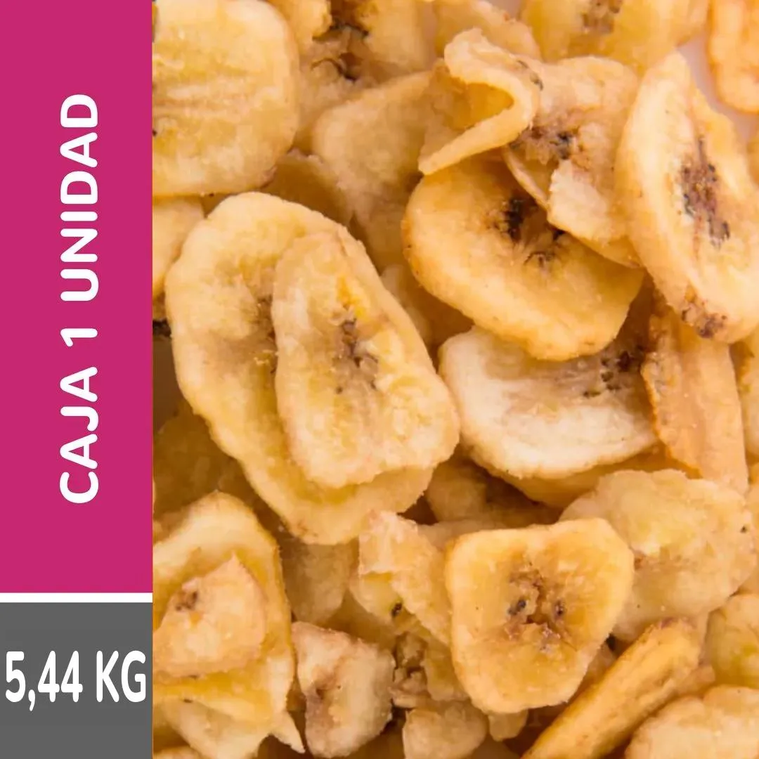 Banana chips sin azúcar - Caja 5,44KG