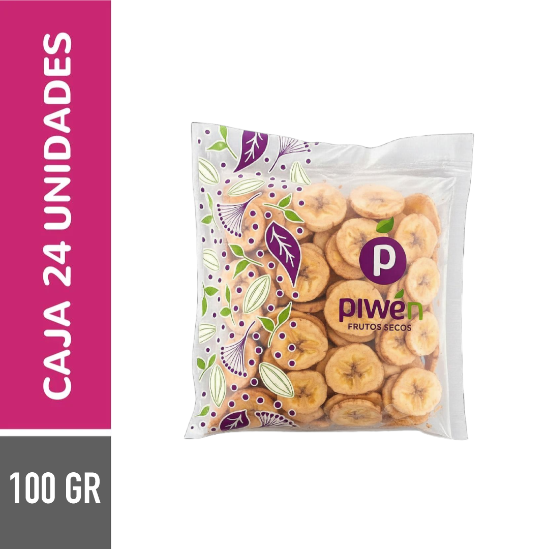 Banana chip sin azúcar 100G - Caja 24u