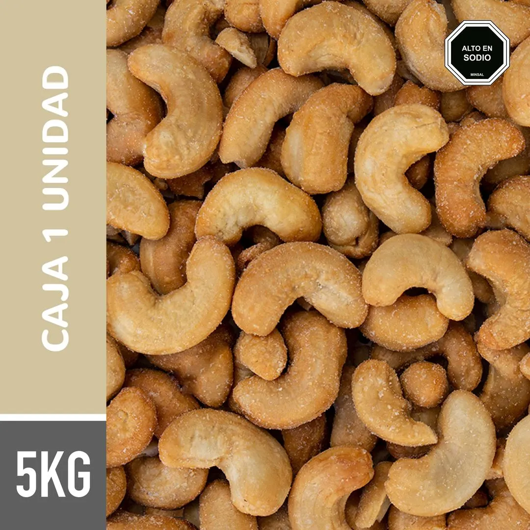 Castañas de caju con sal - Caja 5KG