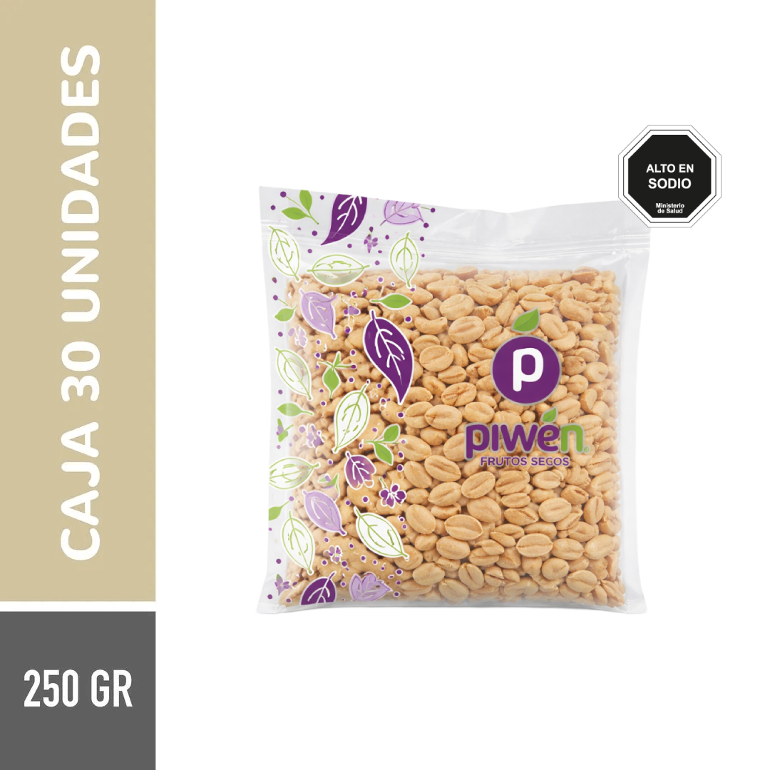Maní tostado con sal 250G - Caja 30u