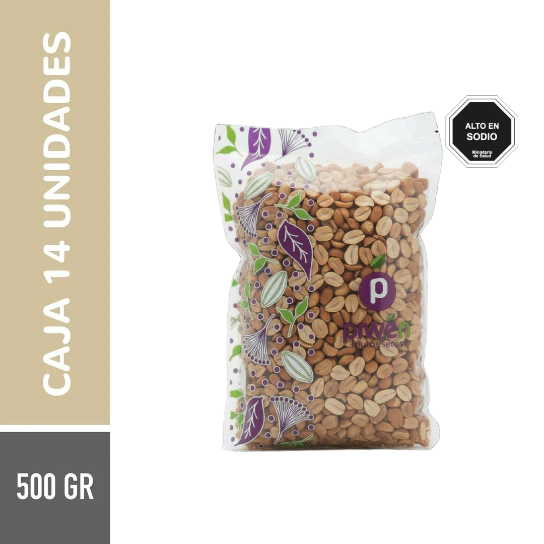 Maní tostado con sal 500G - Caja 14u