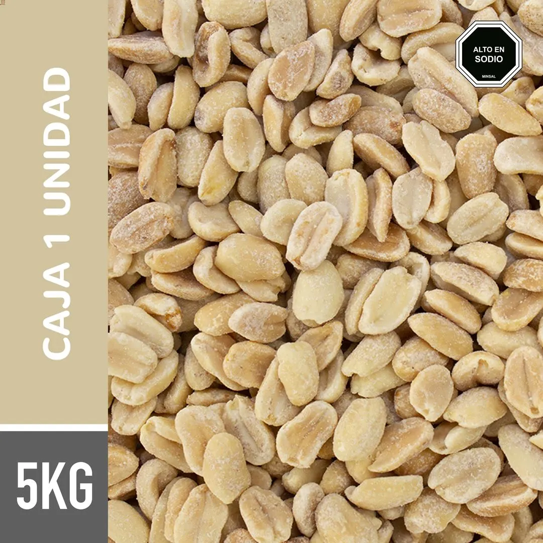 Maní tostado con sal - Caja 5KG