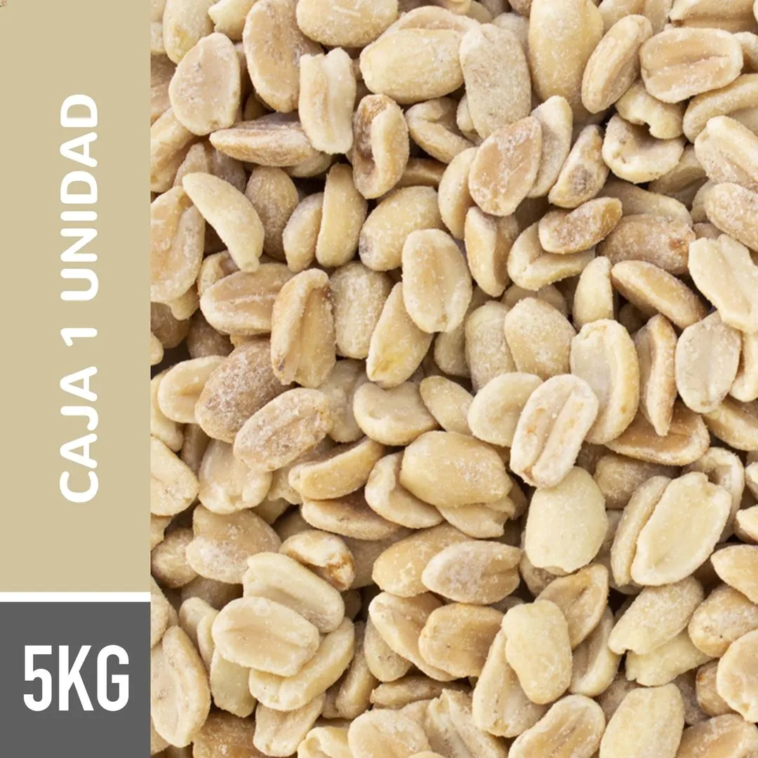 Maní tostado sin sal - Caja 5KG