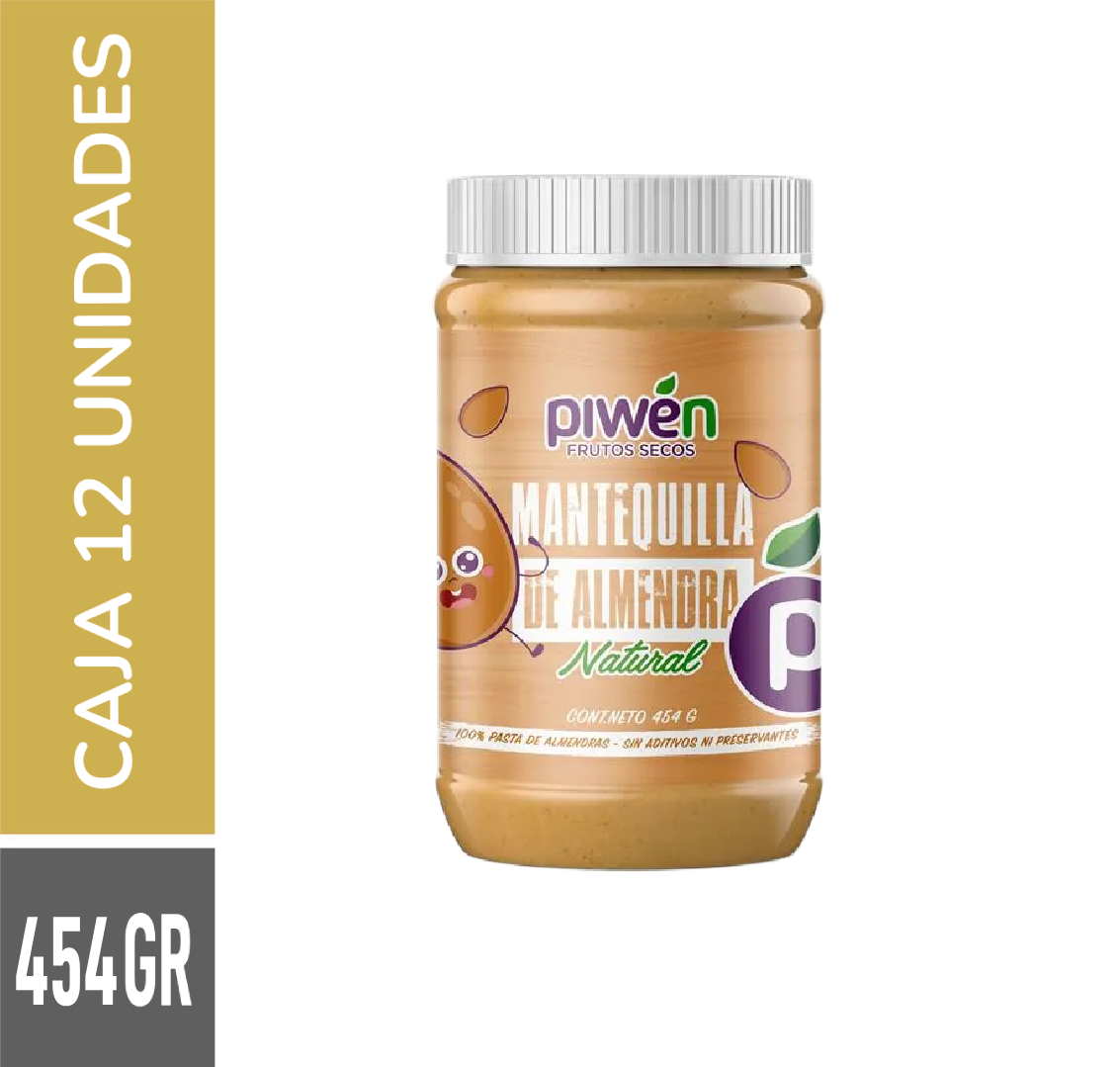 Mantequilla de almendra 454G - Caja 12u