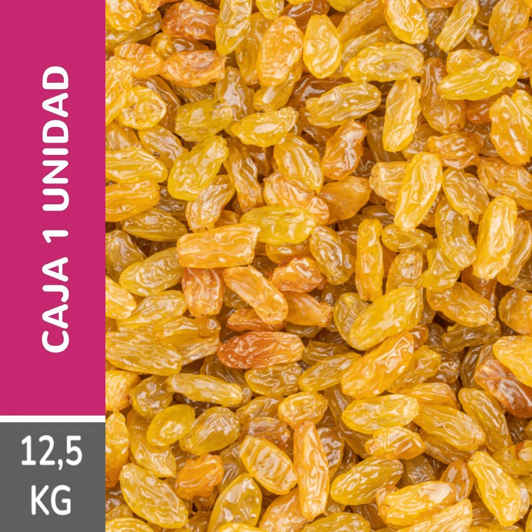 Pasa rubia importada - Caja 12,5KG