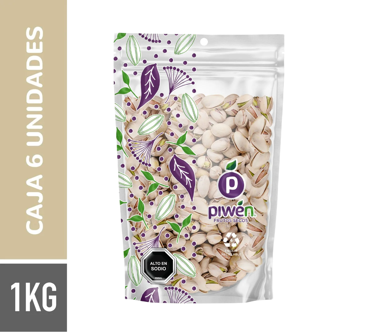 Pistacho tostado con sal 1KG- Caja 6u